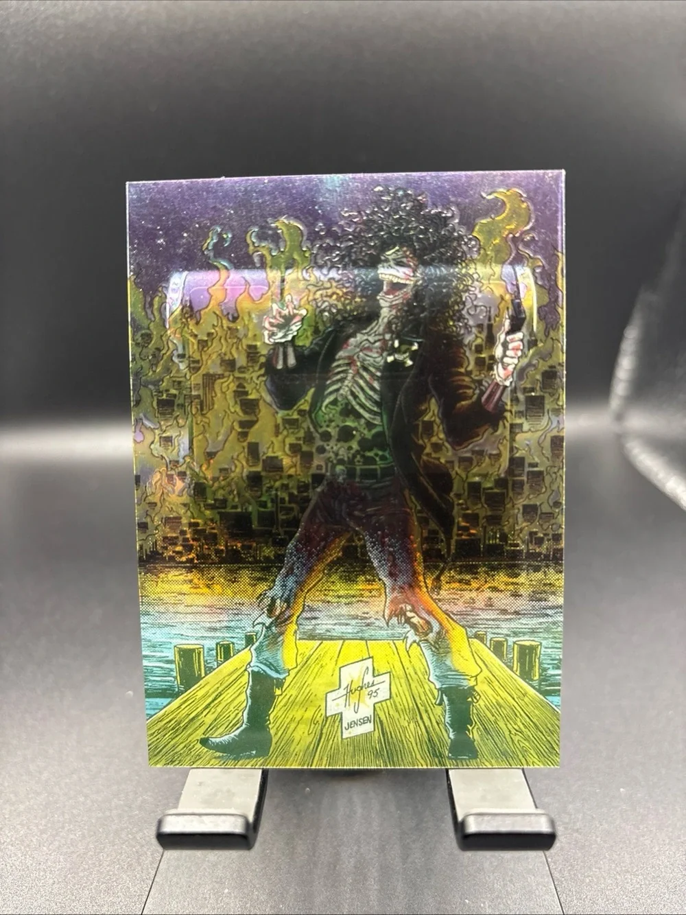 1995 Chaos Comics Evil Ernie Clear Chrome Cel Chase Card #C-1